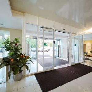 automatic doors reception area