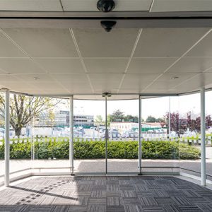 automatic doors airport ultimate fire and security