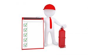 small fire risk assessment vector image