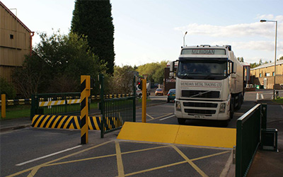 gates barriers shutters lorry approaching blocker ultimate fire and security