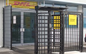 gates barriers shutters commercial turnstiles installed for factory ultimate fire and security