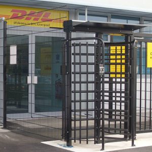 turnstile for DHL ultimate fire and security