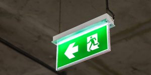 Emergency Lighting Sign Ultimate Fire & Security