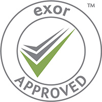 exor approved logo for Ultimate Fire & Security